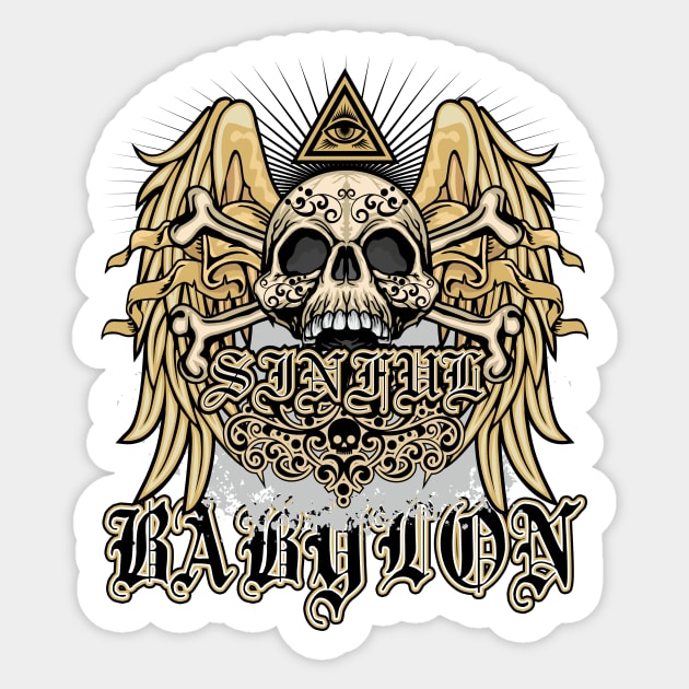 Sinful Babylon Sticker by black8elise